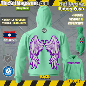 Reflective Hoodie  - Bruno Judo "Ghost" Edition - hi vis reflective hooded safety sweatshirt