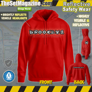 Reflective Hoodie  - Bruno Judo "Brooklyn Edition" - hi vis reflective hooded safety sweatshirt