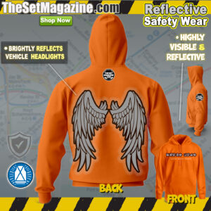 Reflective "Safety Orange" Hoodie w/ Wings - Bruno Judo Edition Reflective Safety Hoodie